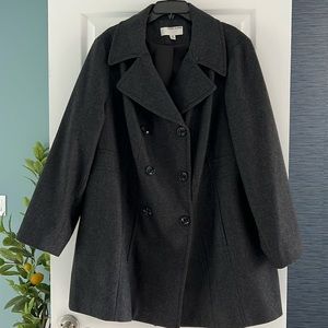 Anne Klein Wool Overcoat